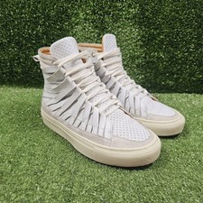 Damir Doma White Leather High Top Casual Sneakers Womens Size EU 37 US 6.5