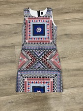 Farm Rio Womens Short Dress Geometric Size Pequeno Small