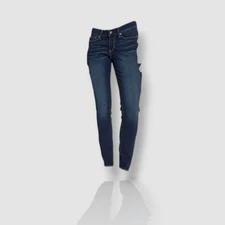 $60 Levi's Women's Blue Jeans Skinny Fit Mid Rise Denim Pants Size 36W 30L