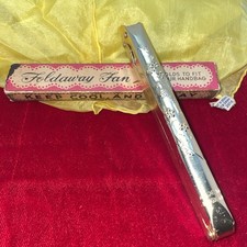 Foldaway Fan-"Keep Cool and Be Gay"- Hong Kong made- 1940s, VTG
