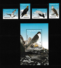 Tajikistan 2001 Birds Set and Sheet UM