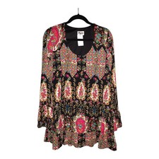 Revolve Show Me Your Mumu Margo Marigold Mini dress  Paisley w ruffle sz Small