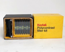 Kodak Polycontrast Filter Kit 1 to 4 plus Holder Printing Filters CAT 153 8032