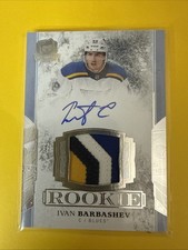 2017-18 UPPER DECK THE CUP IVAN BARBASHEV #155 ROOKIE AUTO PATCH #ed 184/249