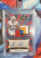 2024 Panini Select - Rookie Signature Memorabilia Kimani Vidal #RSM-KVL Red Wave