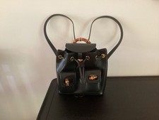 Gucci mini backpack purse, with bamboo accent...