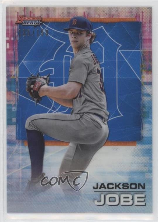 2021 Bowman's Best Blue Refractor 136/150 Jackson Jobe #44 y5m