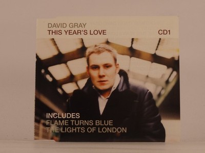 DAVID GRAY THIS YEAR'S LOVE (CD 1) (K95) 3 Track CD Single including Picture Sle