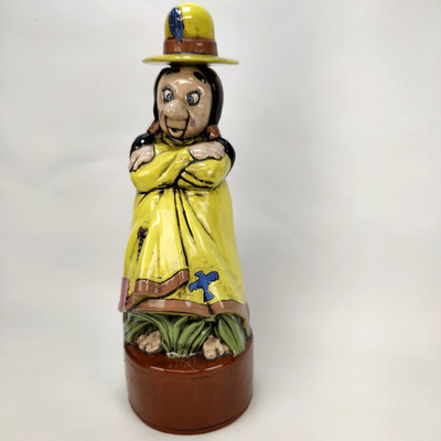 Alberta Indian Liquor Bottle Decanter 12 1/2 Tall
