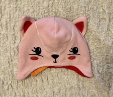 NWT GYMBOREE Girls SIZE 2T 3T Pink Cat Kitten Squirrel FLEECE HAT Ears 2015 New