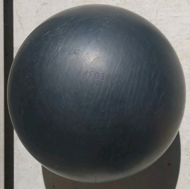 Vintage Ebonite Tempest Urethane 15lbs Bowling Ball Drilled 15 lb