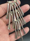 Taxco Mexico Brutalist Modernist Sterling Silver .925 Dangle Artisan Necklace — photo 4