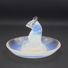 Rene Lalique opalescent Souris (mouse) ashtray C1925 Excellent condition