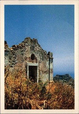 Chiesa di San Biagio Castelmola Sicily Italy vintage postcard h995