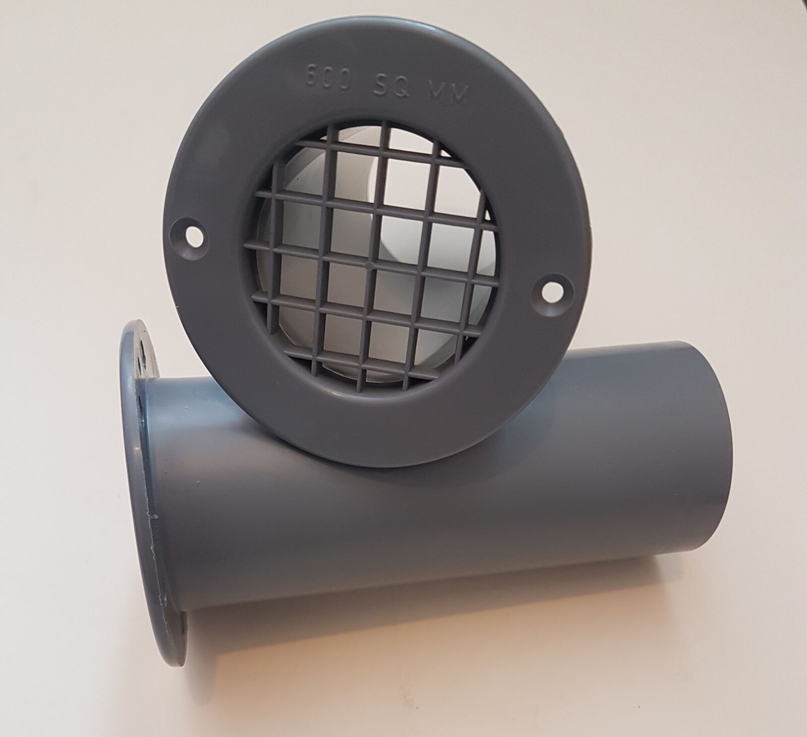Gas drop vent in Grey 75mm x 120mm 2 pack