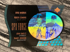 1997 SP - SPx Force Greg Maddux Auto /100 (Beautiful Auto! Rare!)