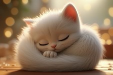 Digital Image Picture Photo Wallpaper Background Desktop AI Art Kitten