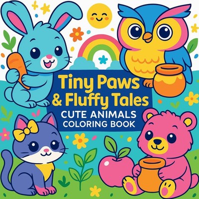 Chris Martin | Tiny Paws & Fluffy Tales - Cute Animals Coloring Book | Buch