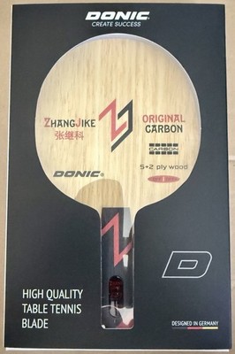 *NEW* DONIC Zhang Jike Original Carbon Table Tennis Blade - 86 grams - FL Handle