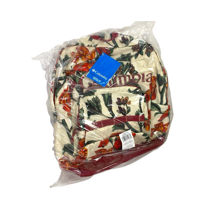 Columbia Floral Backpack 22L 17.5 x12 x7.9  Made In Vietnam Rare NWT