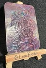 ACEO Original Crayon All Wax and Doily Stamped Painting “Disappearing Dream”  — photo 4