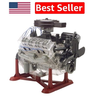 Interactive V8 Engine Model Kit - 314-Piece Plastic Building Kit for Ages 13+