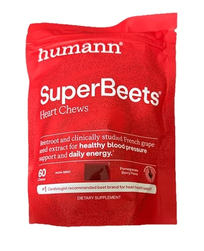 HumanN - SUPER BEETS Heart Chews, 60 Count, New & Sealed! EXP: 04/2027+