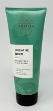 1 NEW BATH  BODY WORKS AROMA BREATHE DEEP EUCALYPTUS LAVENDER CREAM LOTION 8 OZ