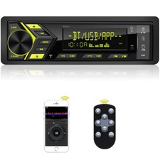 Bluetooth Single Din Car Radio: Marine Din, Stereo