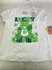 Care Bears Lucky Charm Short Sleeve Tee T-Shirt Top Girls Size 10