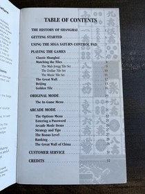 Sega Saturn Instruction Manual Lot of 3 Fighter Resurrection, Shanghai Regi Card