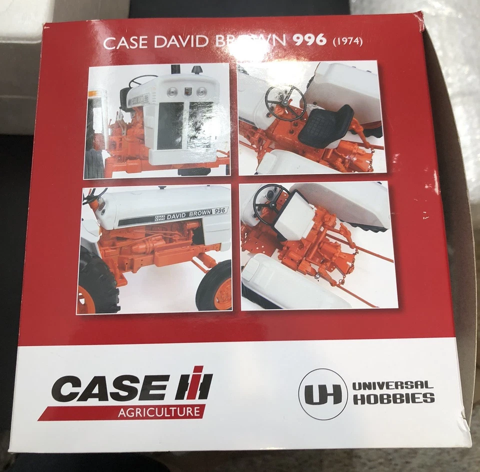 Universal Hobbies Case David Brown 996 (1974) Tractor - Scale 1:16 - Sealed - Image 3 of 4