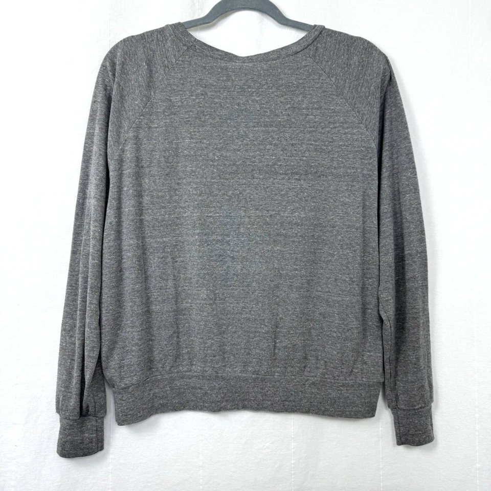 Vintage Obey Shirt Womens Size M Grey Graphic Print Long Sleeve Crewneck Tee Y2K - Image 4 of 4