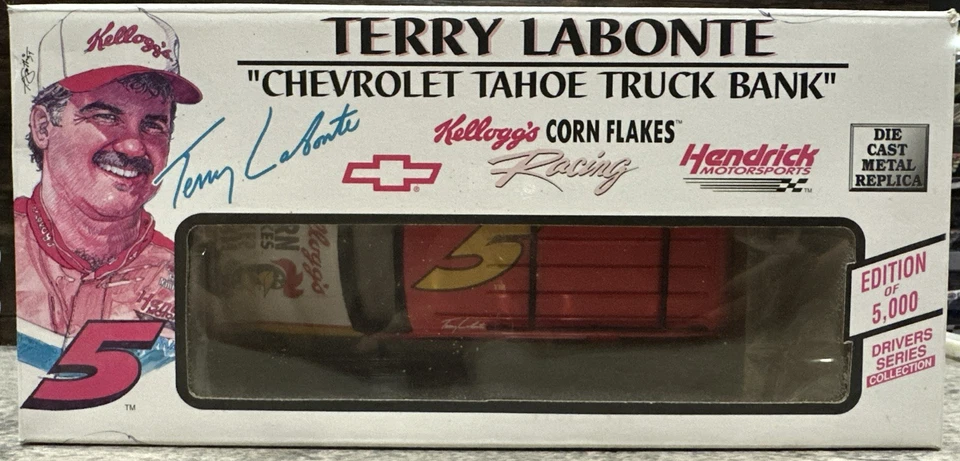 1996 Terry Labonte Chevrolet Tahoe Truck 1/24 NASCAR Brookfield Diecast Bank - Image 3 of 4