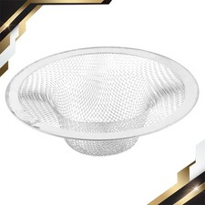 Washroom Bathroom 4.4" Diameter Stainless Steel Mesh Sink Strainer