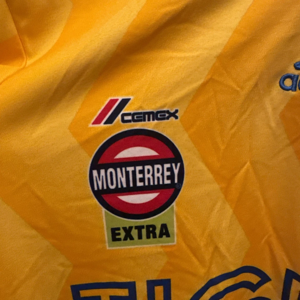 ADIDAS TIGRES UANL MEXICO GIGNAC HOME S ORIGINAL JERSEY SHIRT - Image 2 of 4