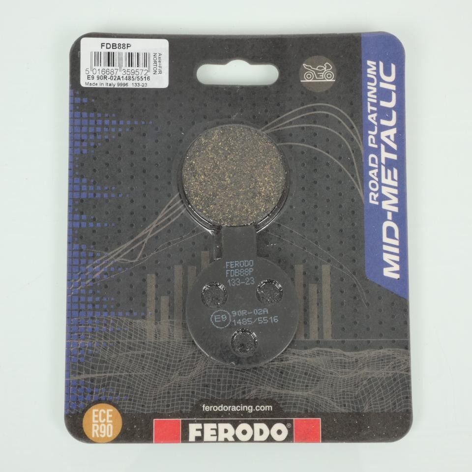 Plaquette de frein Ferodo pour restauration moto Norton Commando 850 1974