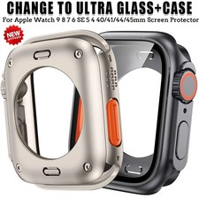 Screen Protector Cover for Apple Watch 45mm 44mm 40 41 42 46mm PC Front Rear Bum