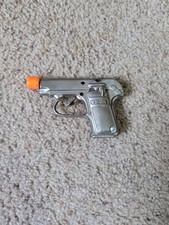 1930s Vintage Stevens 25 JR Nickel Plated Cast Iron Cap Gun Toy
