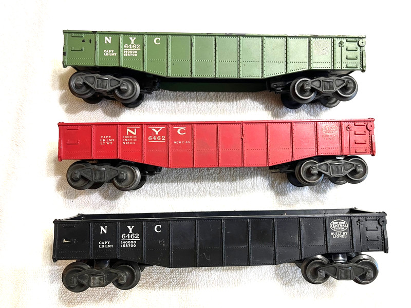 LOT of 3 - 6462 NYC GONDOLAS, DIFFERENT COLOR VARIATIONS, VG+/EX- Condition