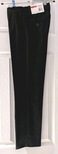 NWT. IZOD Boys Dress Black PANTS uniform size 10 Slim.