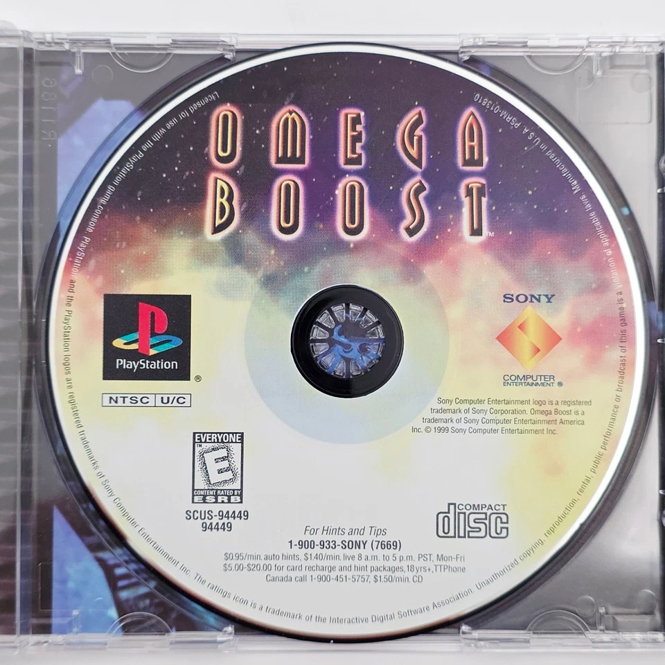 PlayStation Omega Boost PS1 Complete In Jewel Case Sony Computer Entertainment E - Image 3 of 4