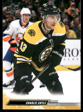 2022-23 Upper Deck Series 1 #13 Charlie Coyle Boston Bruins hockey card