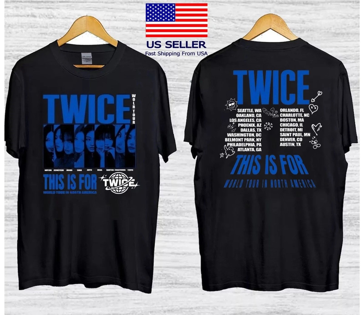 Twice This is for World Tour Four Twice Ready to Be Tour Shirt