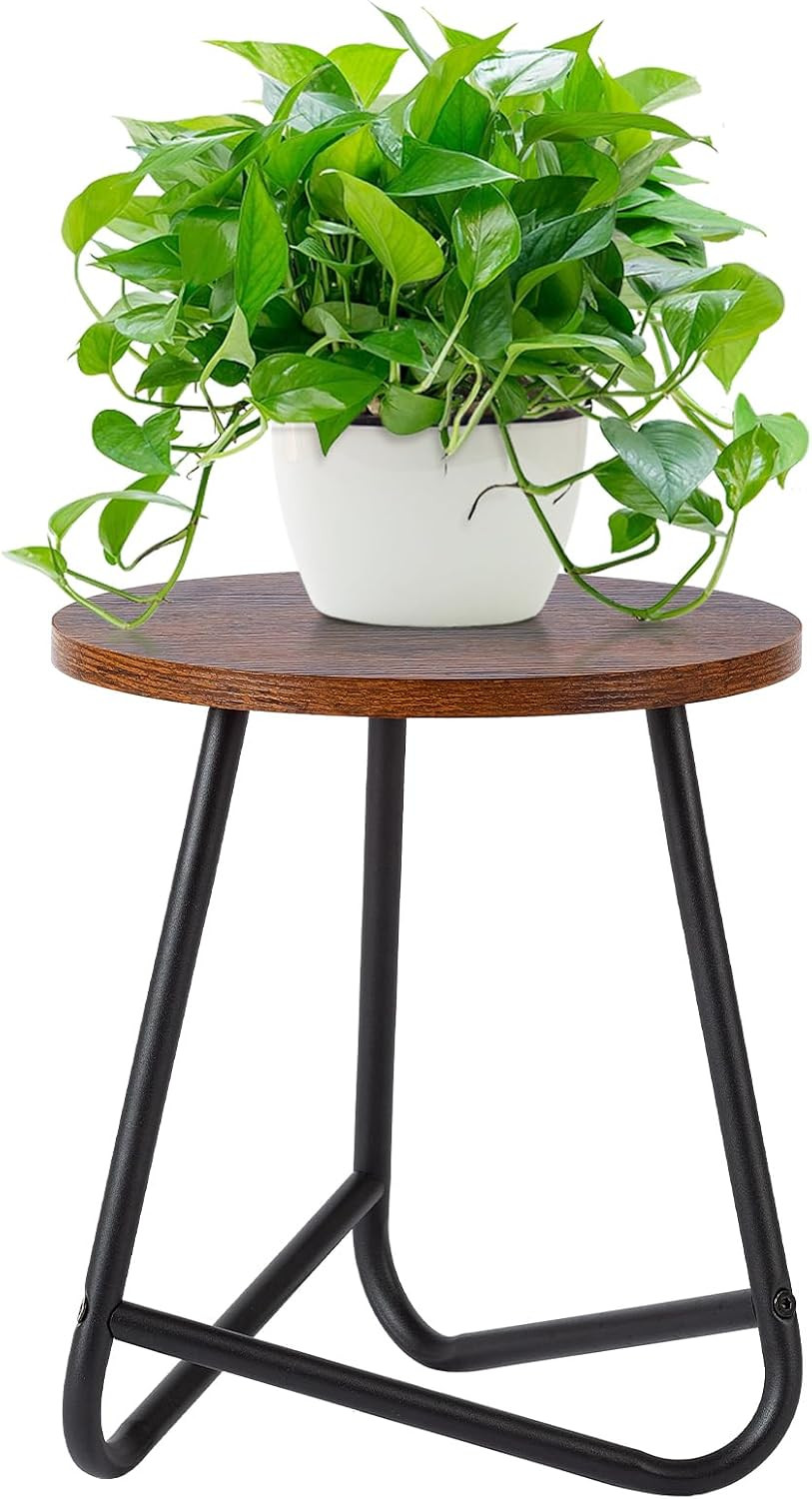 35 Cm Piccolo Supporto per Fiori,Mensola in Legno per Piante,Mensola Moderna per