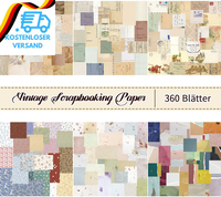 360 BläTter Vintage Scrapbooking Papier, Scrapbook Stickers FüR Scrapbook Papier