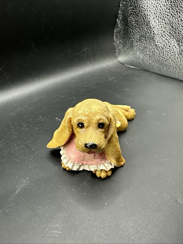 Cocker Spaniel Figurine With Pink Bib