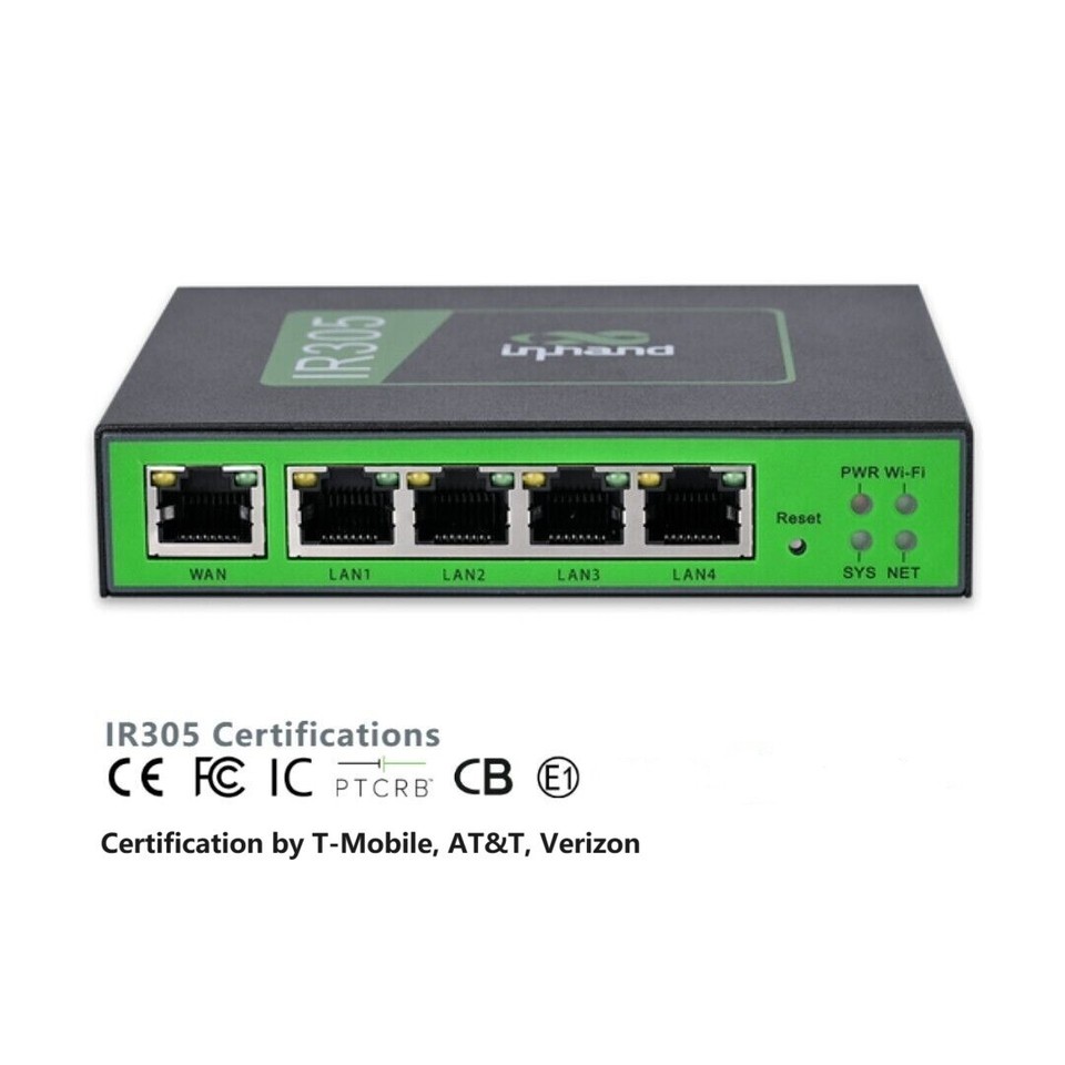 5 Ethernet Port Industrial IoT 4G LTE Router CAT4 VPN Wireless I/O Port ...