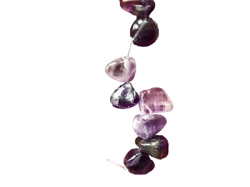 Natural Amatist rough Beads 10-9 mm strand 46 Beads for jewelry making - Picture 3 of 3