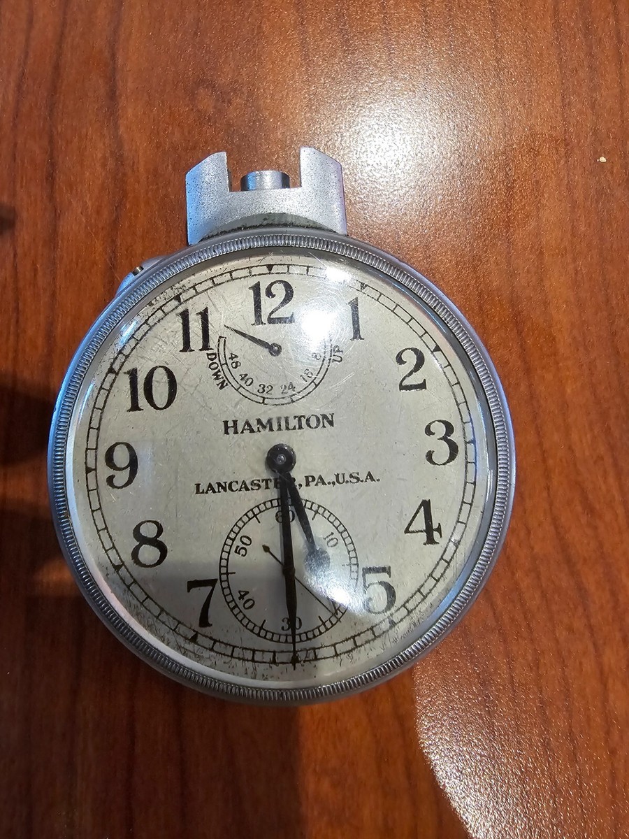 hamilton lancaster chronometer 418-1941 watch, Silver, round, US